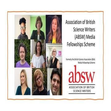 ABSW Media Fellowships - placing scientists in the heart of a media outlet