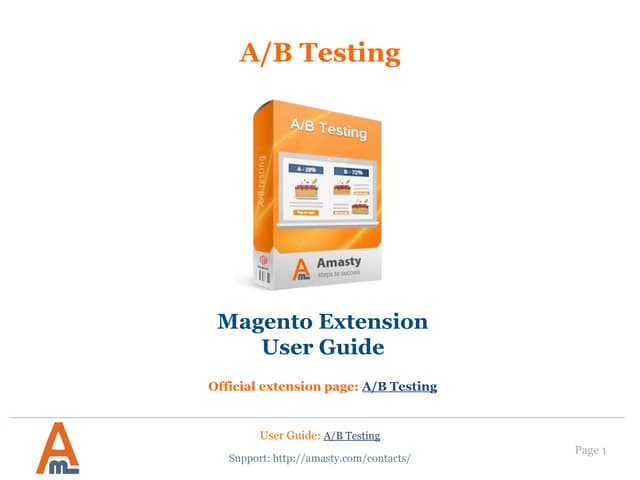 A/B Testing Magento Extension by Am...