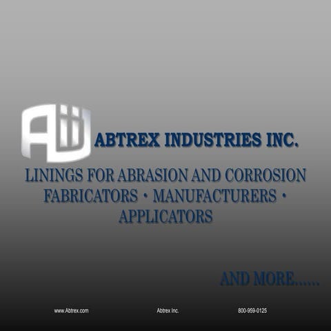 Abtrex field installations and repairs on site | PPTX