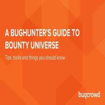 A bug hunter’s guide to bounty universe