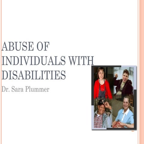 Abuse of individuals with disabilities webinar
