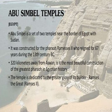 Abu Simbel Temples EGYPT