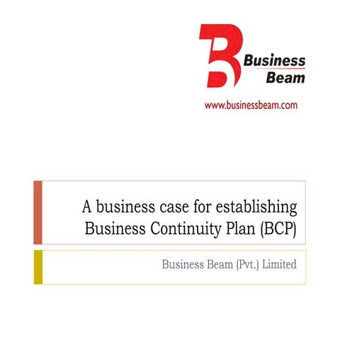 A Business Case for Establishing BCP