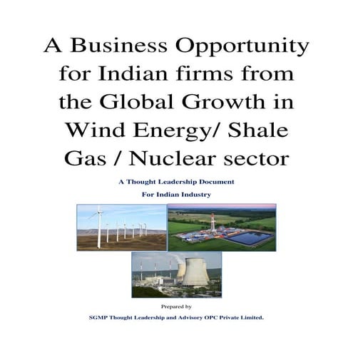 A business opportunity for indian firms from the global growth in wind energy...