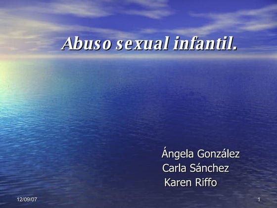 Prevención del abuso sexual infantil | PPT