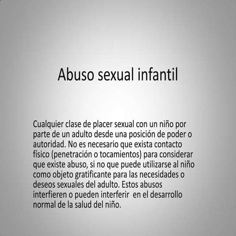 Abuso sexual infantil power point 1