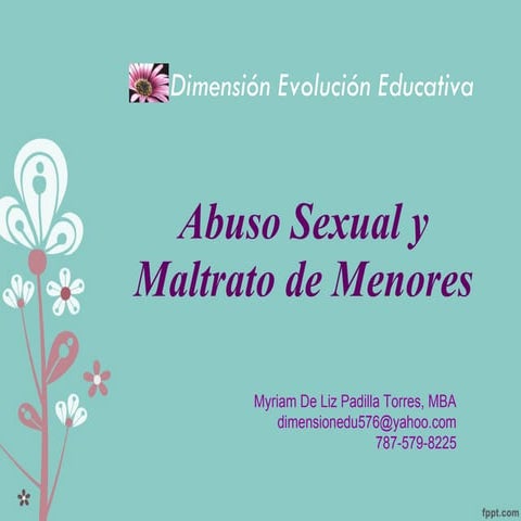 Abuso sexual y maltrato de menores