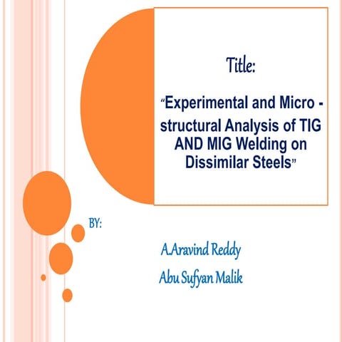 Experimental and Microstructural Analysis of TIG and MIG Welding on Dissimila...
