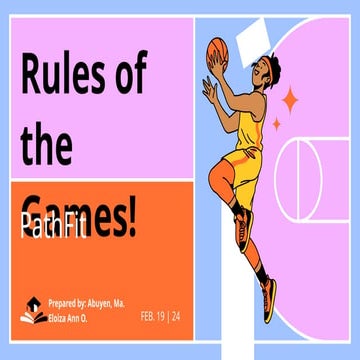 rules of the games/ basketball/ physical education | PPTX