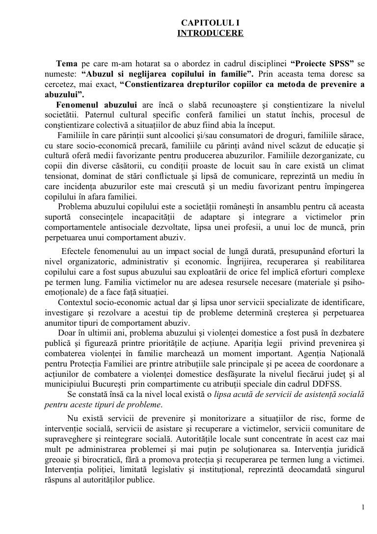 Conflictele familiale si efectele acestora asupra copiilor