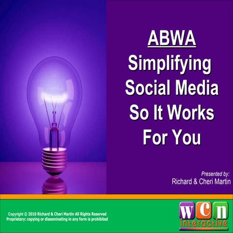 ABWA Simplifying Social Media 1010
