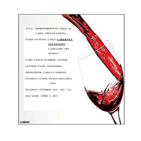 TABLE AND LABEL PRESENTATION