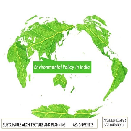 ENVIROMENTAL POLICY OF INDIA