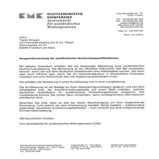 ZAB-diploma verification