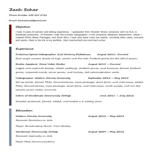 Joe Schwab CV | DOCX