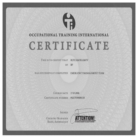 emergence management cert_rustam i