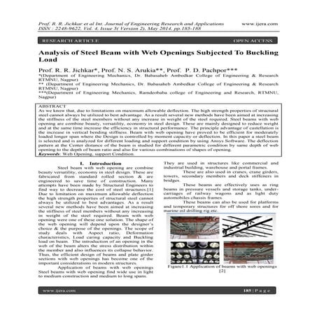 Structural Analysis and Design of Castellated Beam in Fixed Action | PDF