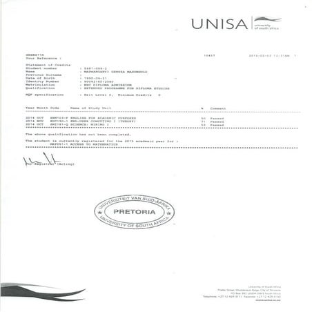 ACADEMIC RECORD | PDF