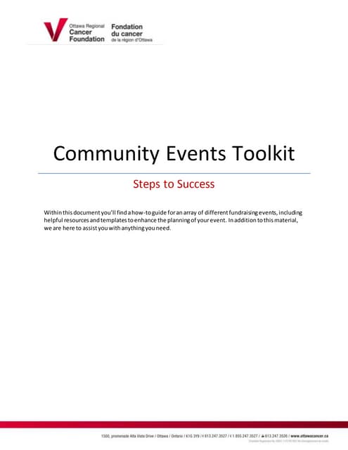Community Events Toolkit