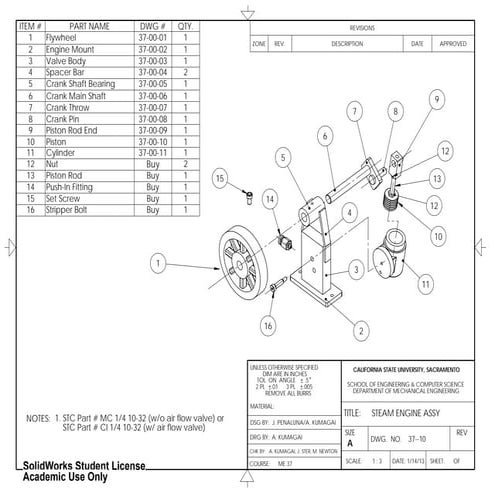 ME37 Stm Eng Dwg Set | PDF