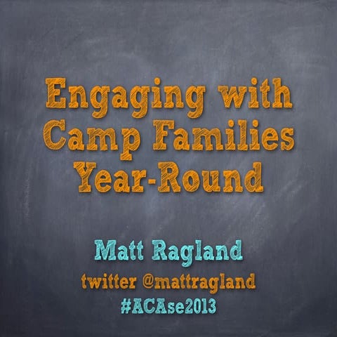Connecting with Camp Families Year-Round