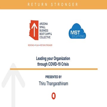 Leading your Organization through COVID-19 Crisis