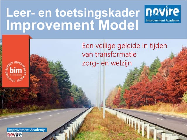 Programma en methodiek voor de implementatie en het onderhoud leer-, werk-  e...