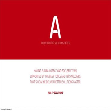 Aca corporate presentation 2011 (keynote)