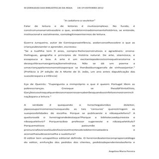 A cada livro o seu leitor