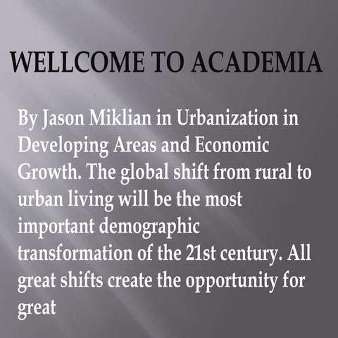 THE URBAN TRANSFORMATION OF THE DEVELOPING WORLD visual data 6