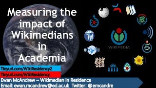 Academia and Wikipedia slides - 18 June 2018