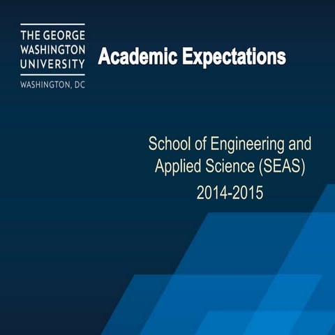 GW SEAS Academic Expectations