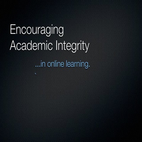 Academic Integrity