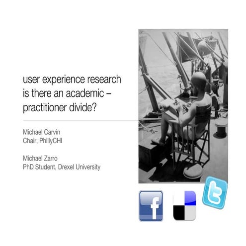 User experience research  is there an academic – practitioner divide?