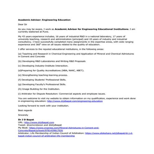 Academic Adviser Engineering Education