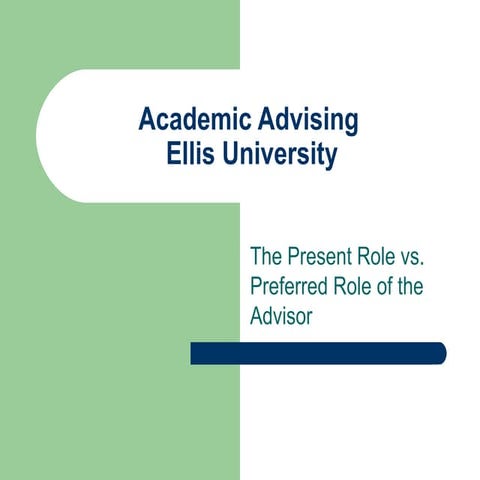 Academic Advising Presentation
