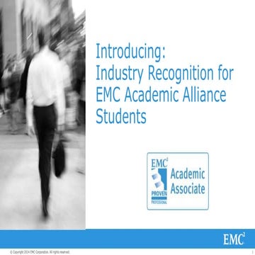 EMC Academic Associate Recognition