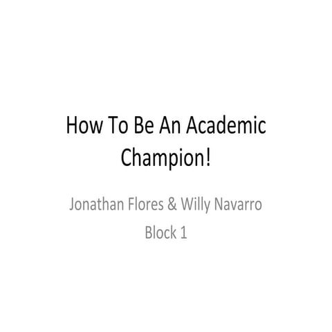 Academic champion