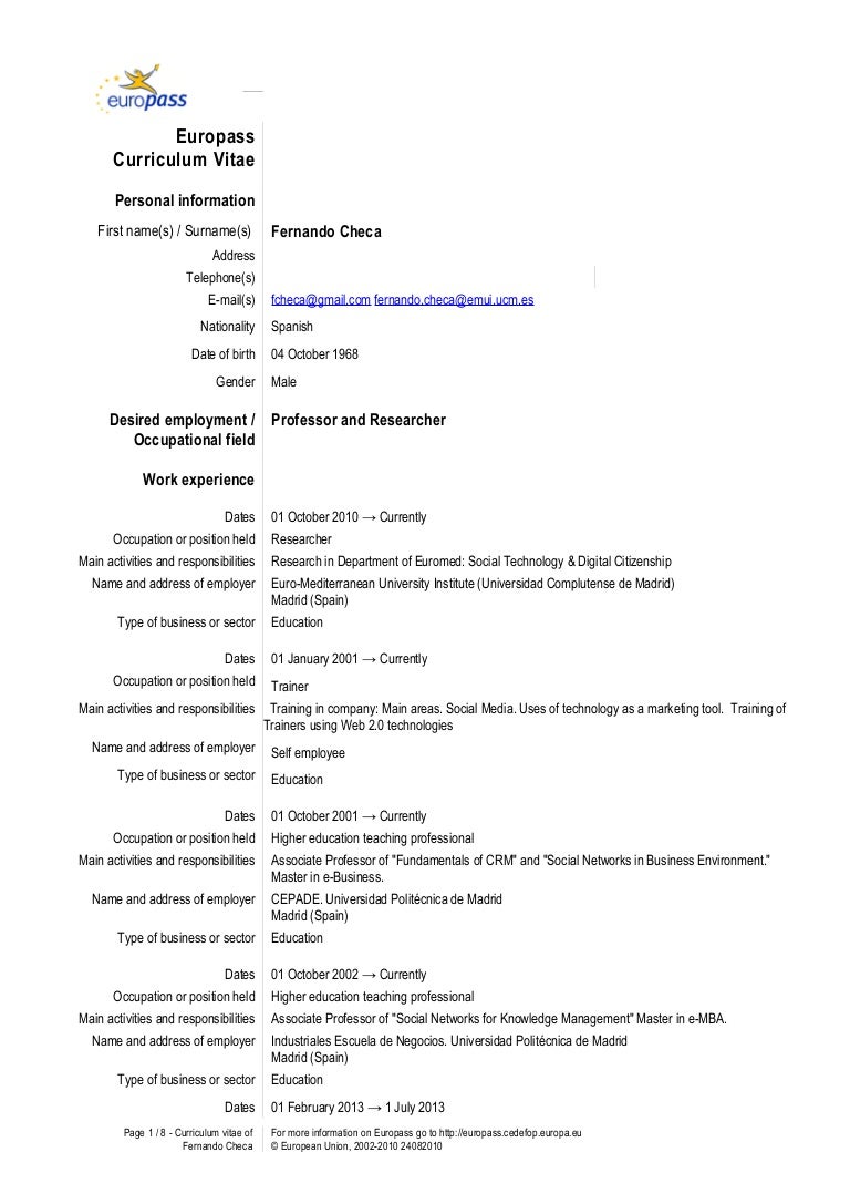 Academic cv writing