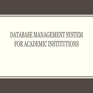 Campus Management System | PPTX