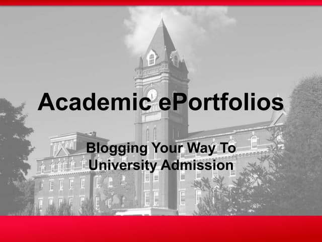 Academic ePortfolios
