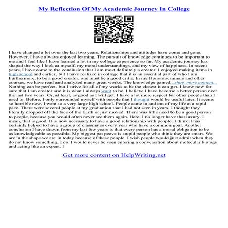 Academic Essay Sample