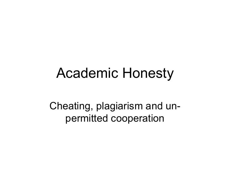 Academic Honesty
