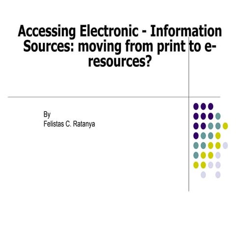 Academic information sources -1