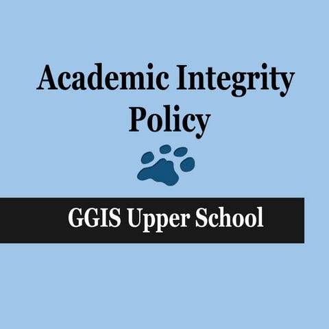 GGIS Academic Integrity Policy