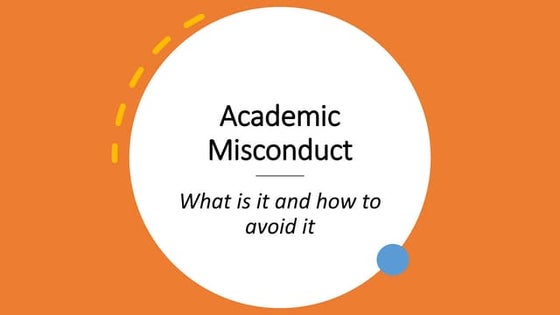 Academic Dishonesty at CWI PPTX Academic Dishonesty at CWI PPTX