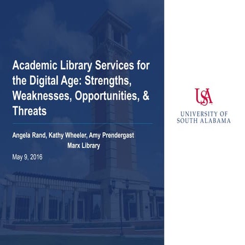 Academic library services for the digital age