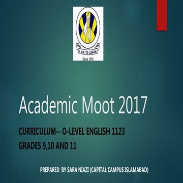 Academic moot 2017