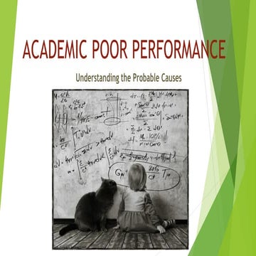 Academic poor performance