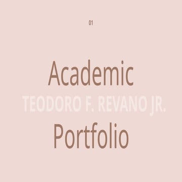 Academic Portfolio-Revano Academic Portfolio-Revano